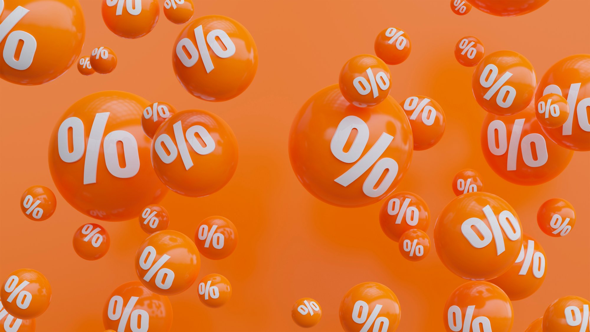 fondo-venta-naranja-brillante-brillante-jugoso-circulos-porcentaje-3d-render